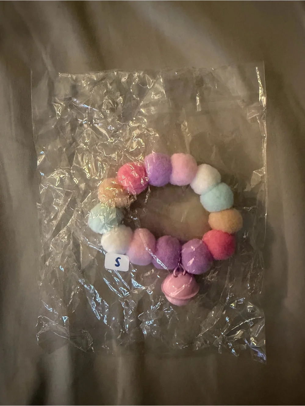 Pom-Pom Pet Collar Small